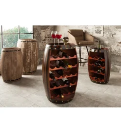 Invicta Interior - przedsprzedaż Stojak na wino Chateau 80 cm drewno jodła