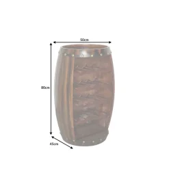 Invicta Interior - przedsprzedaż Stojak na wino Chateau 80 cm drewno jodła