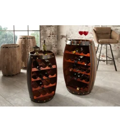 Invicta Interior - przedsprzedaż Stojak na wino Chateau 80 cm drewno jodła