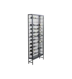 KDesign Stojak na wino PORTO 75 x 180 cm czarna