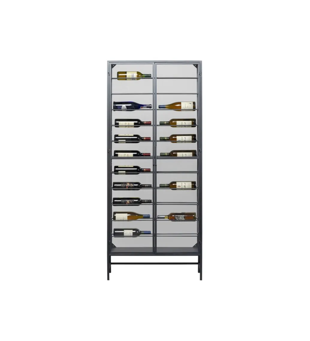 KDesign Stojak na wino PORTO 75 x 180 cm czarna