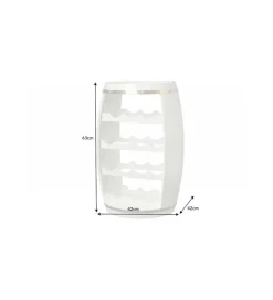 Invicta Interior Stojak na wino REMMES 42 cm biały