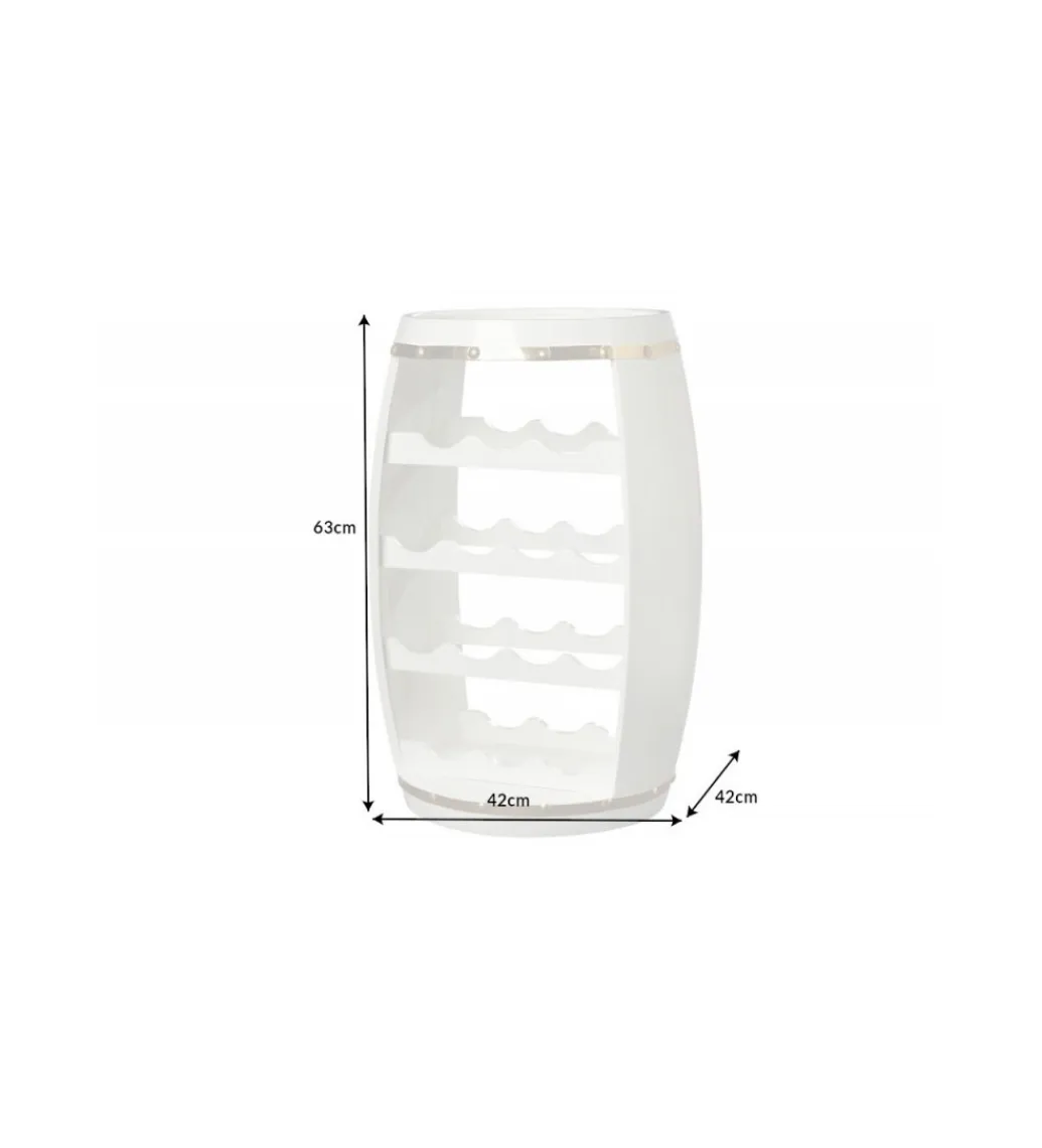 Invicta Interior Stojak na wino REMMES 42 cm biały