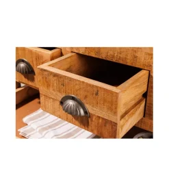 Invicta Interior Stojak na wino REMMES 86 cm drewno mango