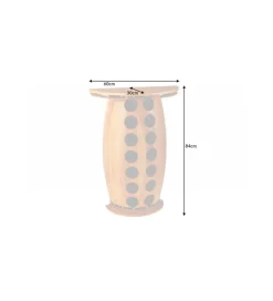 Invicta Interior Stojak na wino REMMES 60 cm drewno sosna
