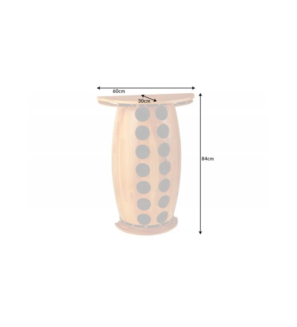 Invicta Interior Stojak na wino REMMES 60 cm drewno sosna
