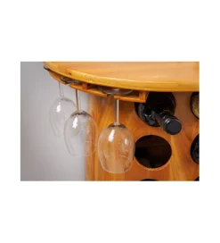 Invicta Interior Stojak na wino REMMES 60 cm drewno sosna