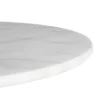 Zona-Design Stół okrągły AUESON 60 cm czarny blat w optyce marmuru
