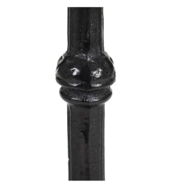 Zona-Design Stół okrągły AUESON 60 cm czarny blat w optyce marmuru