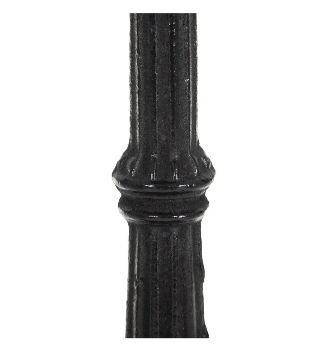 Zona-Design Stół okrągły AUESON 80 cm czarny blat w optyce marmuru