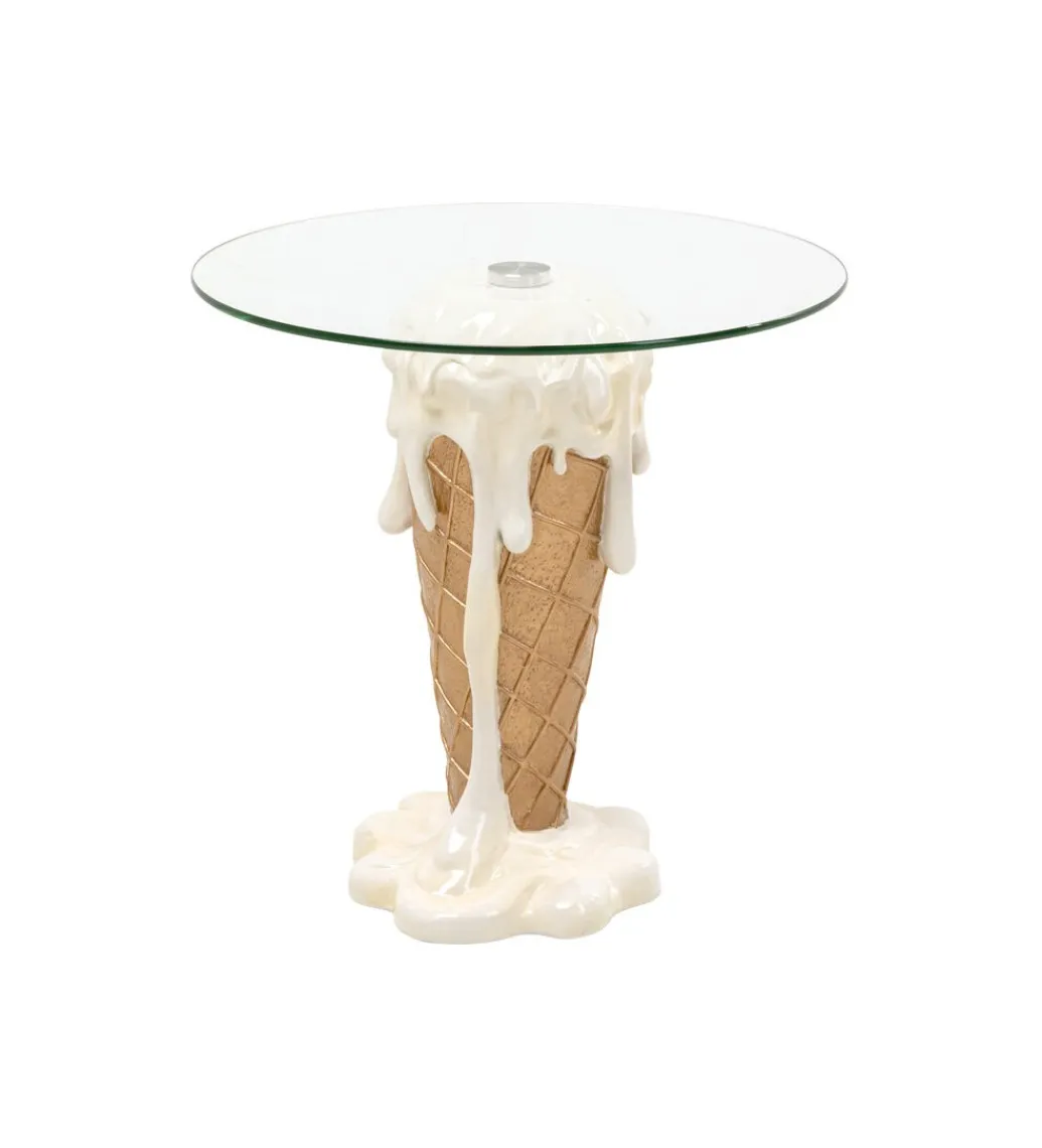 KARE Stolik bistro ICE CREAM VANILLA 48 cm