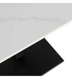 Zona-Design Stolik bistro SINTERED 80 cm efekt marmuru biały