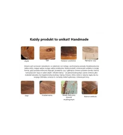 Invicta Interior - przedsprzedaż Stolik FINICE Makassar Zestaw 2 Sheesham