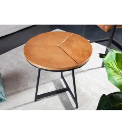 Invicta Interior Stolik GRENADA 45 cm w optyce dębu