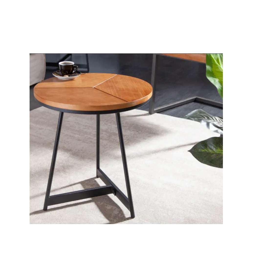 Invicta Interior Stolik GRENADA 45 cm w optyce dębu