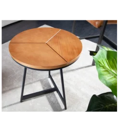 Invicta Interior Stolik GRENADA 45 cm w optyce dębu
