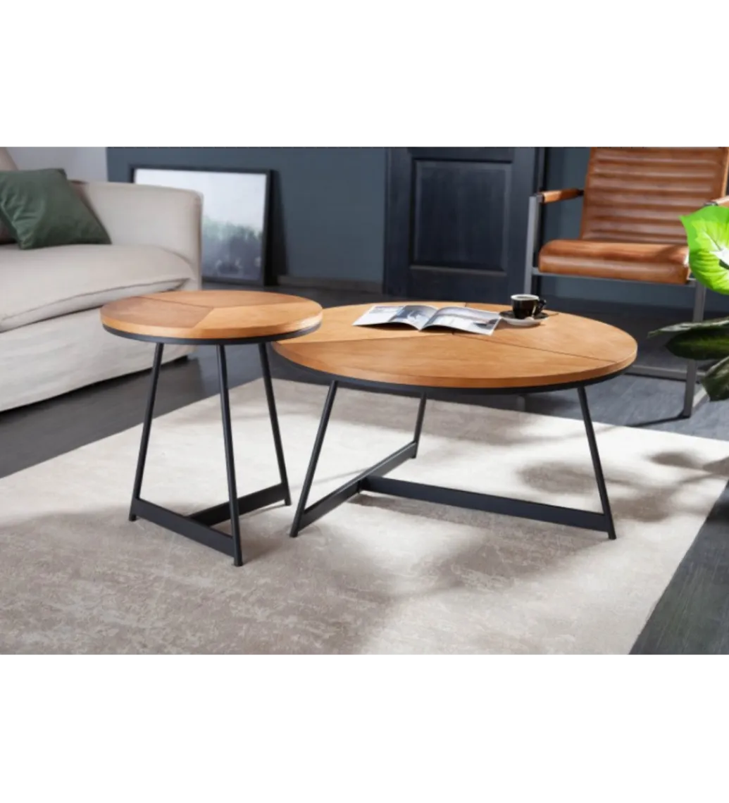 Invicta Interior Stolik GRENADA 45 cm w optyce dębu