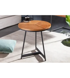 Invicta Interior Stolik GRENADA 45 cm w optyce dębu