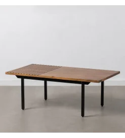 Zona-Design Stolik kawowy ABNER 110 cm drewno mango Brązowa