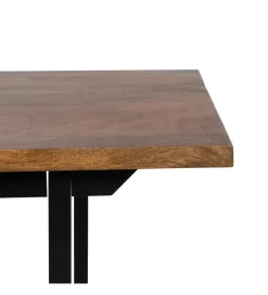 Zona-Design Stolik kawowy ABNER 110 cm drewno mango Brązowa