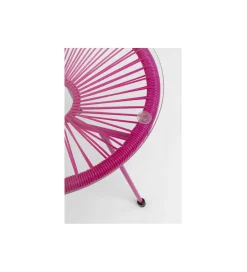 KARE Stolik kawowy ACAPULCO 50 cm mono różowy