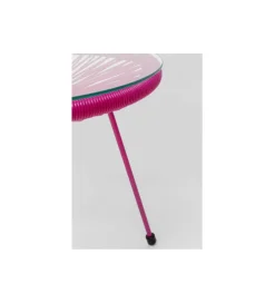 KARE Stolik kawowy ACAPULCO 50 cm mono różowy