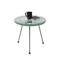 KARE Stolik kawowy ACAPULCO 50 cm mono zielony