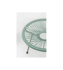 KARE Stolik kawowy ACAPULCO 50 cm mono zielony