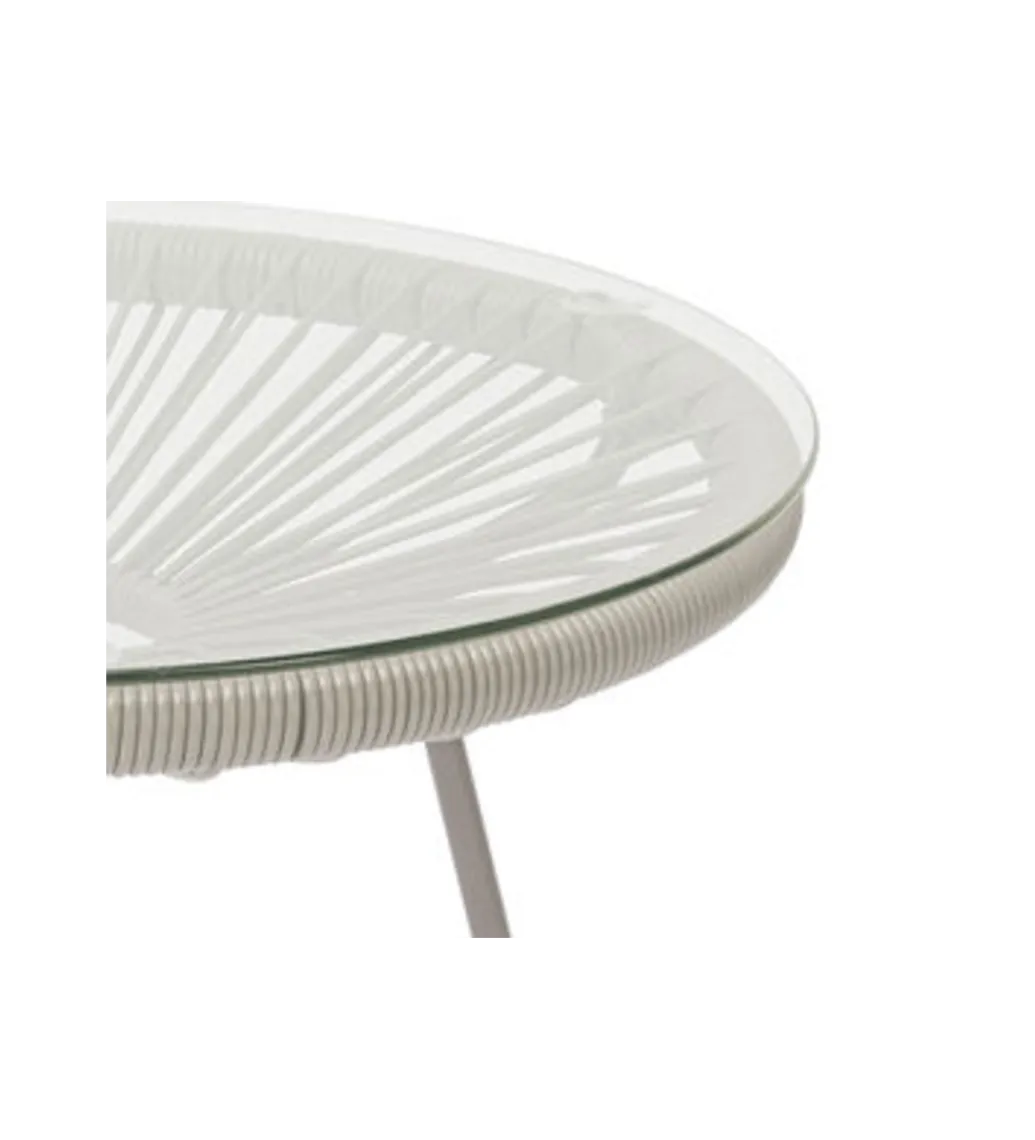 KARE Stolik kawowy ACAPULCO 50 cm mono greige