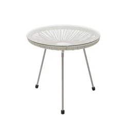 KARE Stolik kawowy ACAPULCO 50 cm mono greige