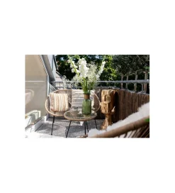 KARE Stolik kawowy ACAPULCO 50 cm naturalny