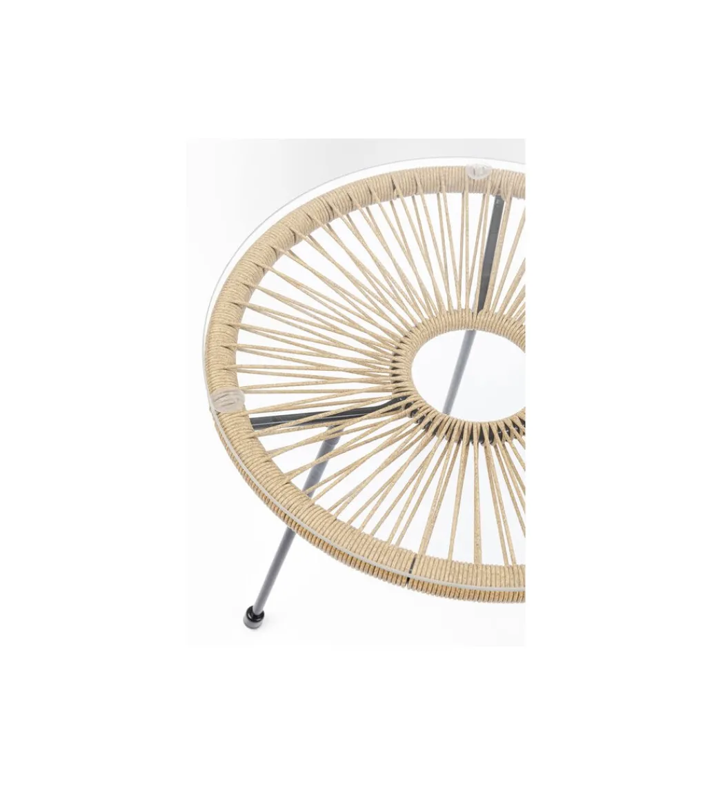 KARE Stolik kawowy ACAPULCO 50 cm naturalny