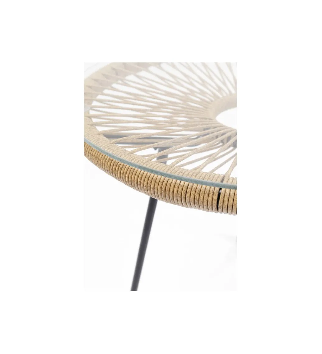 KARE Stolik kawowy ACAPULCO 50 cm naturalny