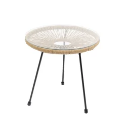 KARE Stolik kawowy ACAPULCO 50 cm naturalny