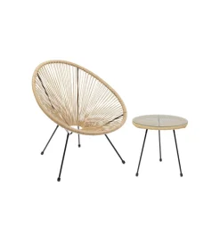 KARE Stolik kawowy ACAPULCO 50 cm naturalny