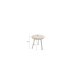 KARE Stolik kawowy ACAPULCO 50 cm naturalny