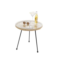 KARE Stolik kawowy ACAPULCO 50 cm naturalny