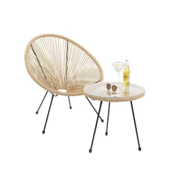 KARE Stolik kawowy ACAPULCO 50 cm naturalny