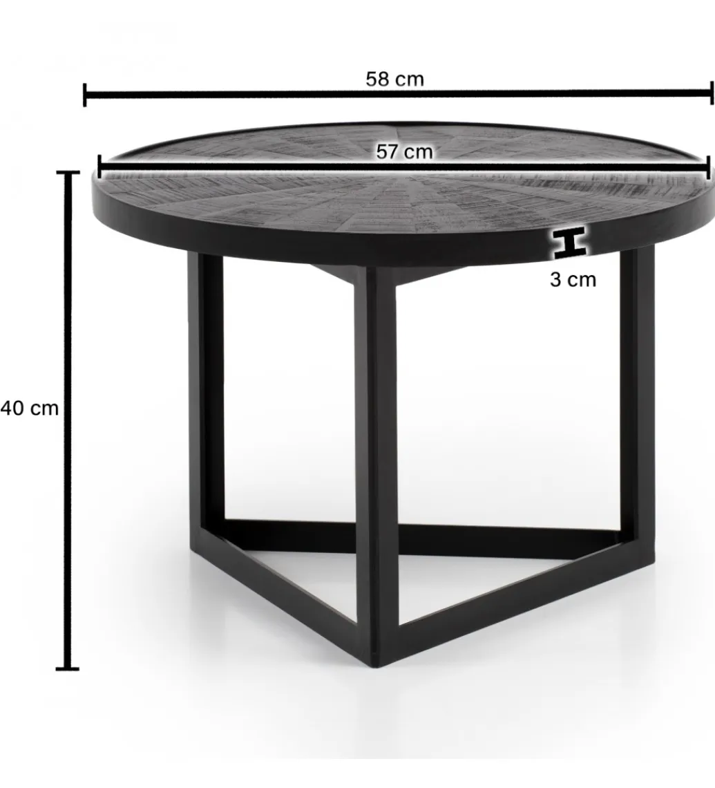 WOHNLING, GERMANY Stolik kawowy ALANO 58 cm drewno mango