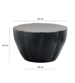 WOHNLING, GERMANY Stolik kawowy ALEMANO 60 cm czarny