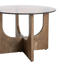 Zona-Design Stolik kawowy AMY 60 cm drewno kauczuk