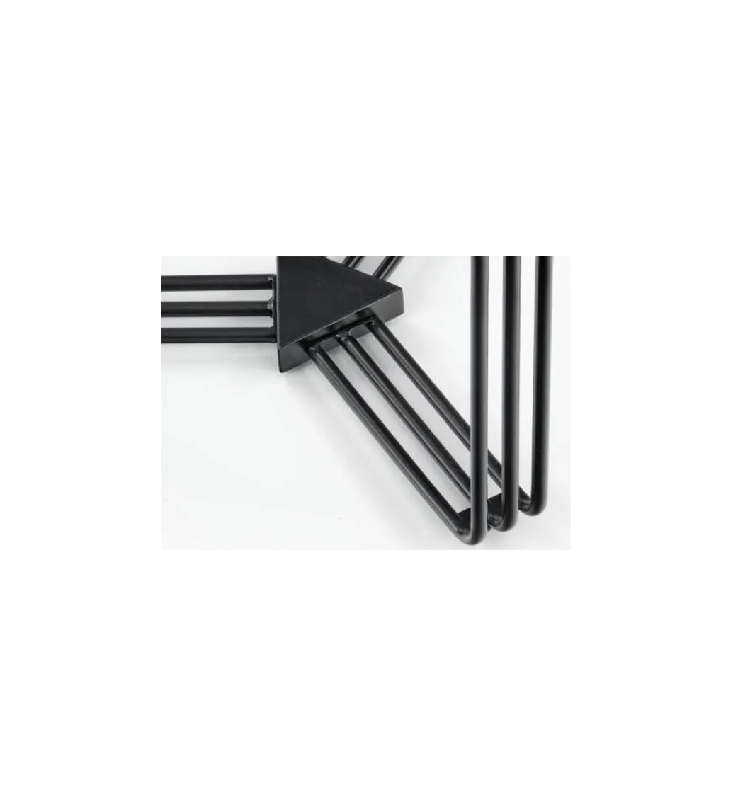 Halmar Stolik kawowy ANTICA 80 cm w optyce czarnego marmuru