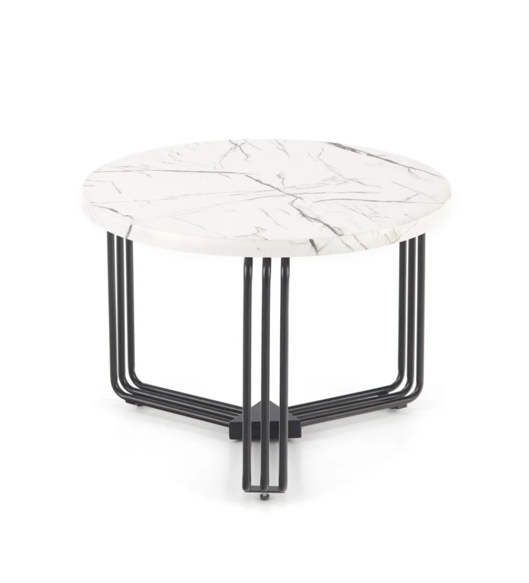 Halmar Stolik kawowy ANTICA 55 cm w optyce marmuru