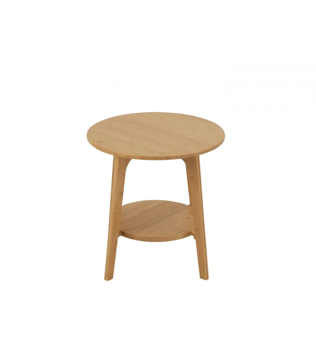 J-Line Stolik kawowy ANTILA 50 cm bambus