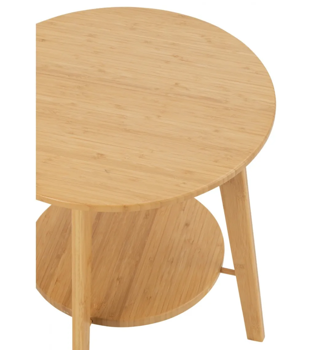 J-Line Stolik kawowy ANTILA 50 cm bambus