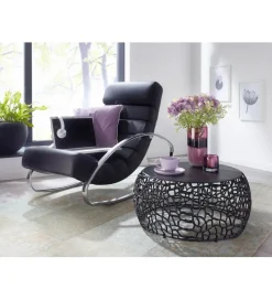 WOHNLING, GERMANY Stolik kawowy ARLES 66 cm czarny
