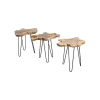 KARE Stolik kawowy Aspen 50 cm dewno teak