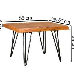 WOHNLING, GERMANY Stolik kawowy BAGLI 56 cm drewno sheesham