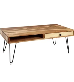WOHNLING, GERMANY Stolik kawowy BAGLI 110 cm drewno akacja