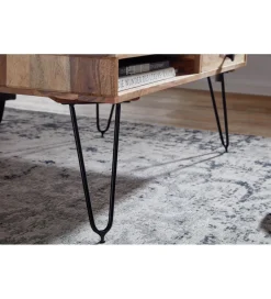 WOHNLING, GERMANY Stolik kawowy BAGLI 110 cm drewno akacja